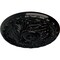 Ekena Millwork Amelia Ceiling Medallion (Fits Canopies up to 4 1/8"), Hand-Painted Black Pearl, 15 3/4"OD x 5/8"P CM16AMBPS - alternate 3